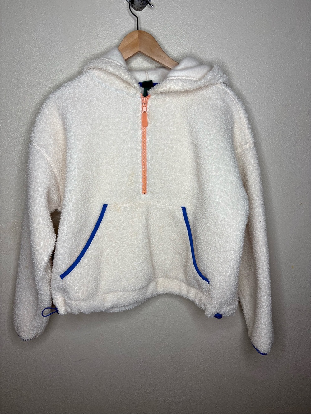 WILD FABLE Woman’s Sherpa Pull Over- Small- Cream White- NEW✅